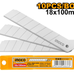 INGCO HKNSB112 10 Pcs 18mm knife blades set